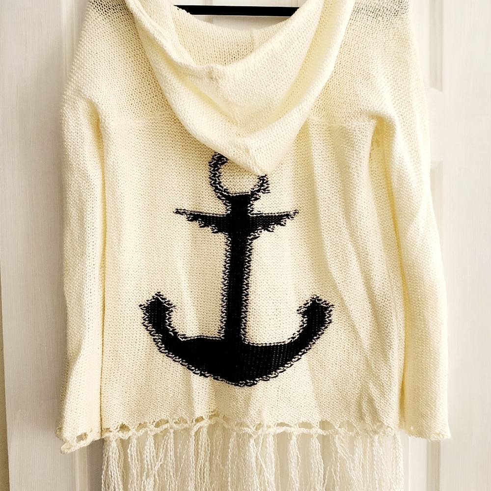 Vintage Havana Anchor Sweater fringe S